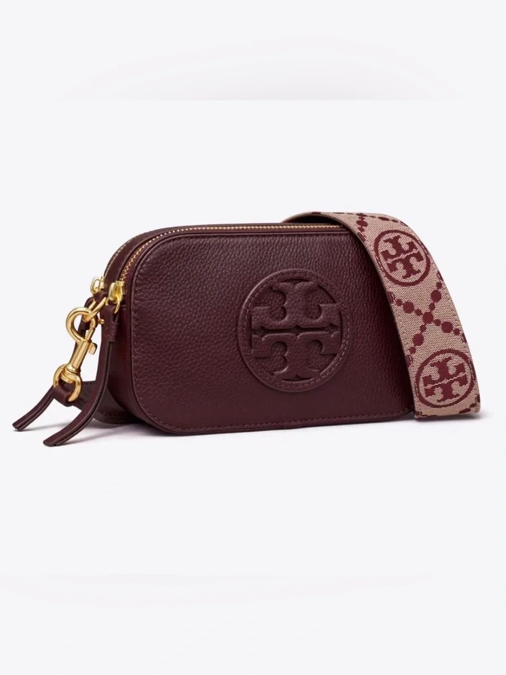 Tory Burch compact pebbled